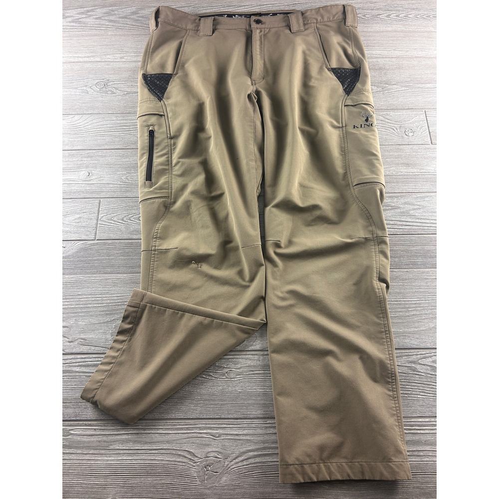 Kings Camo XKG Ridge Pants Mens 42 Tan Tactical Hunting Performance Stretch Carg